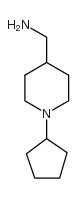C-(1-环戊基-哌啶-4-基)-甲胺结构式