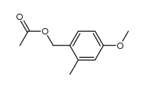acetic acid 4-methoxy-2-methyl-benzyl ester Structure