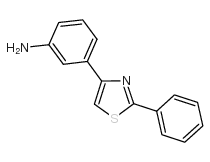 3-(2-苯基噻唑-4-基)苯胺结构式