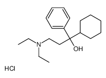 alpha-cyclohexyl-alpha-[2-(diethylamino)ethyl]benzyl alcohol hydrochloride Structure
