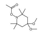(4,4-dimethoxy-2,2,6,6-tetramethylpiperidin-1-yl) acetate Structure
