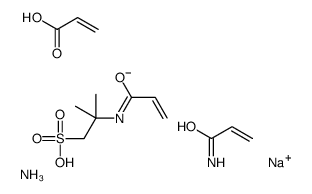 azanium,sodium,2-methyl-2-(prop-2-enoylamino)propane-1-sulfonate,prop-2-enamide,prop-2-enoate Structure