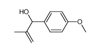 1-(4-methoxyphenyl)-2-methyl-2-propen-1-ol结构式