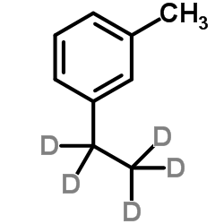 1-Ethyl-3-methylbenzene-d5结构式
