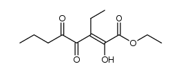 ethyl 3-ethyl-2-hydroxy-4,5-dioxooct-2-enoate结构式