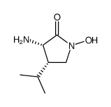 2-Pyrrolidinone,3-amino-1-hydroxy-4-(1-methylethyl)-,trans-(9CI)结构式