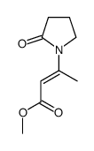 methyl 3-(2-oxopyrrolidin-1-yl)but-2-enoate结构式