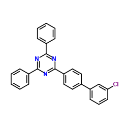 2-(3'-氯代联苯基-4-基)-4,6-二苯基-1,3,5-三嗪结构式