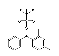 2,4-dimethylphenyl(phenyl)iodonium triflate Structure
