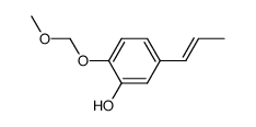 2-Methoxymethoxy-5-((E)-propenyl)-phenol结构式
