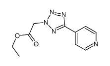 ethyl 2-(5-pyridin-4-yltetrazol-2-yl)acetate结构式