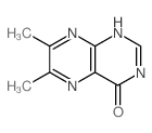 4(3H)-Pteridinone,6,7-dimethyl- Structure
