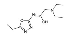 2-(diethylamino)-N-(5-ethyl-1,3,4-oxadiazol-2-yl)acetamide结构式