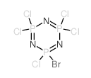 1,3,5,2,4,6-Triazatriphosphorine,2-bromo-2,4,4,6,6-pentachloro-2,2,4,4,6,6-hexahydro- (8CI) Structure