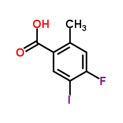 4-Fluoro-5-iodo-2-methylbenzoic acid Structure
