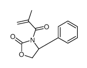 (4S)-3-(2-methylprop-2-enoyl)-4-phenyl-1,3-oxazolidin-2-one结构式