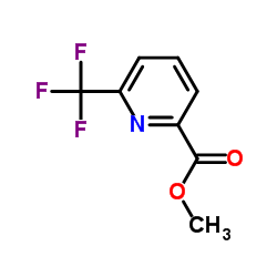 6-三氟甲基吡啶-2-甲酸甲酯结构式