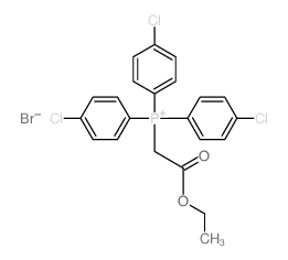 Phosphonium,tris(4-chlorophenyl)(2-ethoxy-2-oxoethyl)-, bromide (1:1)结构式