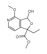 methyl 1-ethyl-3-hydroxy-4-methoxy-1,3-dihydrofuro[3,4-c]pyridine-1-carboxylate Structure