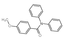 N,N-二苯基-4-甲氧基苯甲酰胺结构式