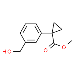 1-[3-(羟甲基)苯基]环丙烷-1-甲酸甲酯结构式