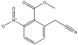 Methyl 2-(cyanoMethyl)-6-nitrobenzoate结构式