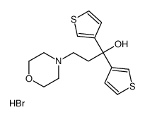 3-morpholin-4-yl-1,1-di(thiophen-3-yl)propan-1-ol,hydrobromide结构式