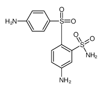 5-amino-2-(4-aminophenyl)sulfonylbenzenesulfonamide Structure