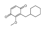 2-(cyclohexylmethyl)-3-methoxycyclohexa-2,5-diene-1,4-dione结构式