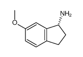 (1R)-6-甲氧基-2,3-二氢-1H-茚-1-胺结构式