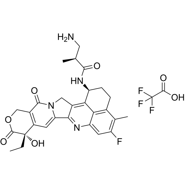 NH2-methylpropanamide-Exatecan TFA结构式