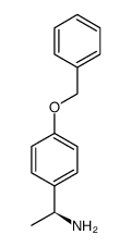(S)-A-甲基-4-(苯甲氧基)-苯甲胺结构式