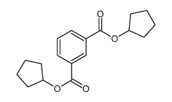 Isophthalic acid dicyclopentyl ester Structure