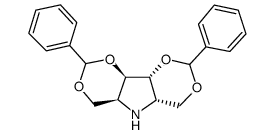 1,3:4,6-Di-O-benzylidene-2,5-dideoxy-2,5-imino-L-iditol结构式