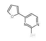 4-(2-呋喃基)-2-嘧啶硫醇结构式
