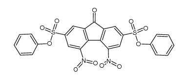 diphenyl 4,5-dinitro-9-oxo-9H-fluorene-2,7-disulfonate结构式