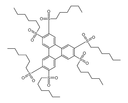 2,3,6,7,10,11-hexakis(hexylsulfonyl)triphenylene Structure