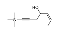 1-trimethylsilylhept-5-en-1-yn-4-ol Structure
