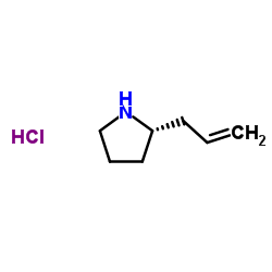 (R)-2-allylpyrrolidine hydrochloride Structure