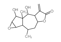 Oxireno[1,2]azuleno[6,5-b]furan-5(1aH)-one,decahydro-7,8-dihydroxy-2,7a-dimethyl-6- methylene-,(1aR,1bS,2R,3aR,6aS,7S,7aR,8R,- 8aS)- picture