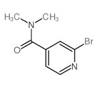 2-BROMO-N,N-DIMETHYLISONICOTINAMIDE Structure