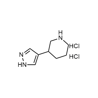 3-(1H-Pyrazol-4-yl)piperidine dihydrochloride Structure