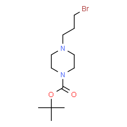 4-(3-溴丙基)哌嗪-1-羧酸叔丁酯草酸盐结构式