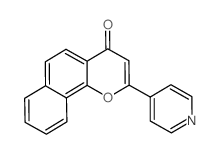 2-吡啶-4-基-苯并[h]色烯-4-酮结构式