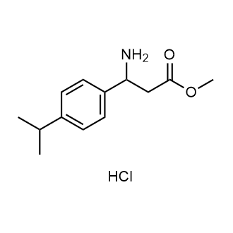 3-氨基-3-(4-异丙基苯基)丙酸甲酯盐酸盐结构式