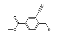 Methyl 4-bromomethyl-3-cyanobenzoate Structure