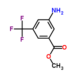 3-氨基-5-三氟甲基苯甲酸甲酯结构式