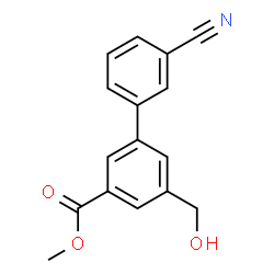 3'-氰基-5-(羟甲基)-[1,1'-联苯] -3-羧酸甲酯结构式