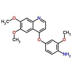 4-[(6,7-二甲氧基-4-喹啉基)氧基]-2-甲氧基-苯胺结构式