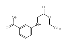 3-[(2-ethoxy-2-oxoethyl)amino]benzoic acid Structure